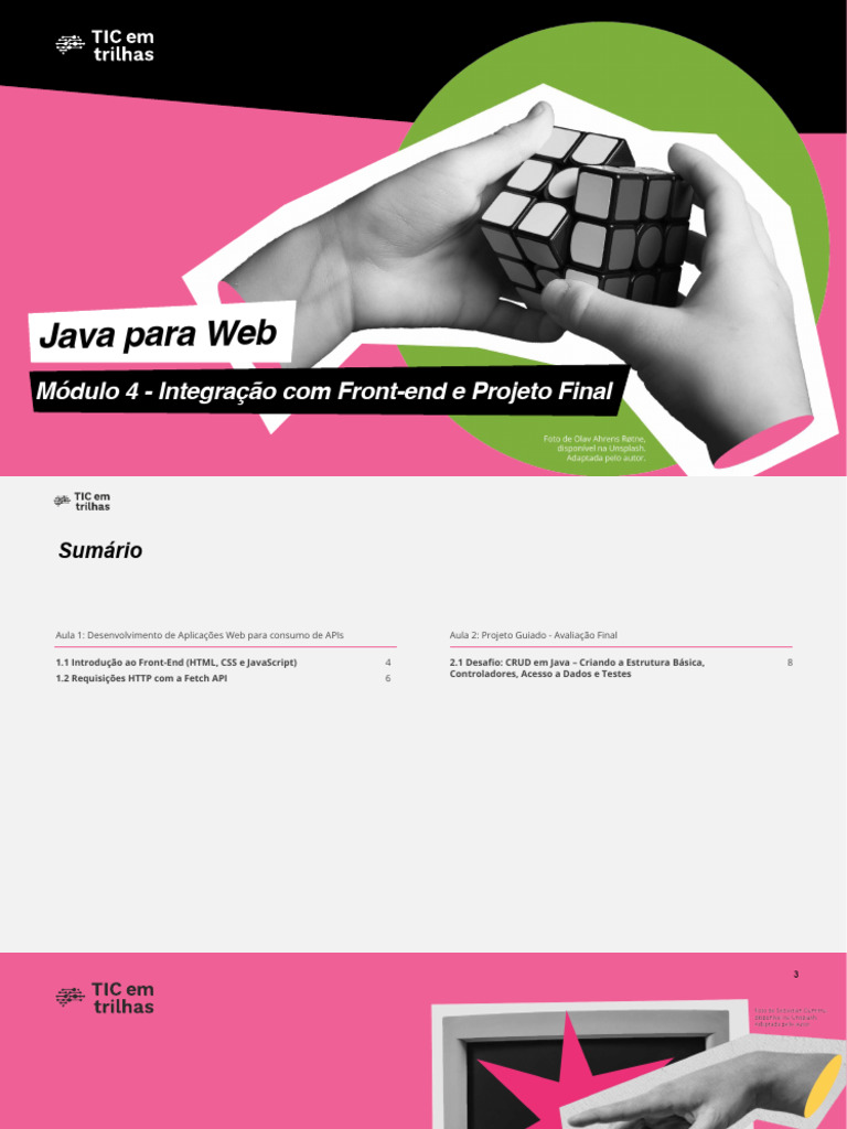 Integração Java com Front-end e CRUD | PDF | Html | Script Java