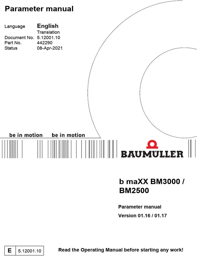 b maXX BM3000 Parameter Manual | PDF | Parameter (Computer Programming ...