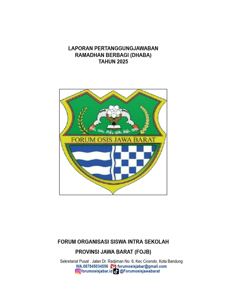 Laporan Ramadhan Berbagi 2025 FOJB | PDF