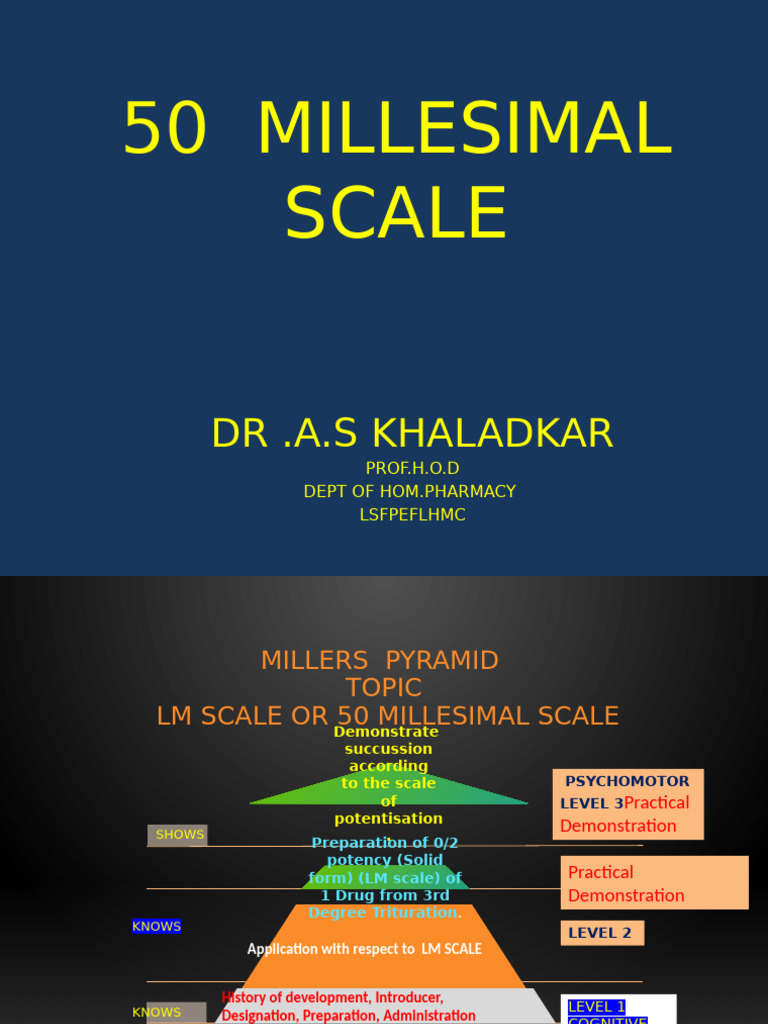 Understanding the LM Scale in Homeopathy | PDF | Homeopathy | Medicine