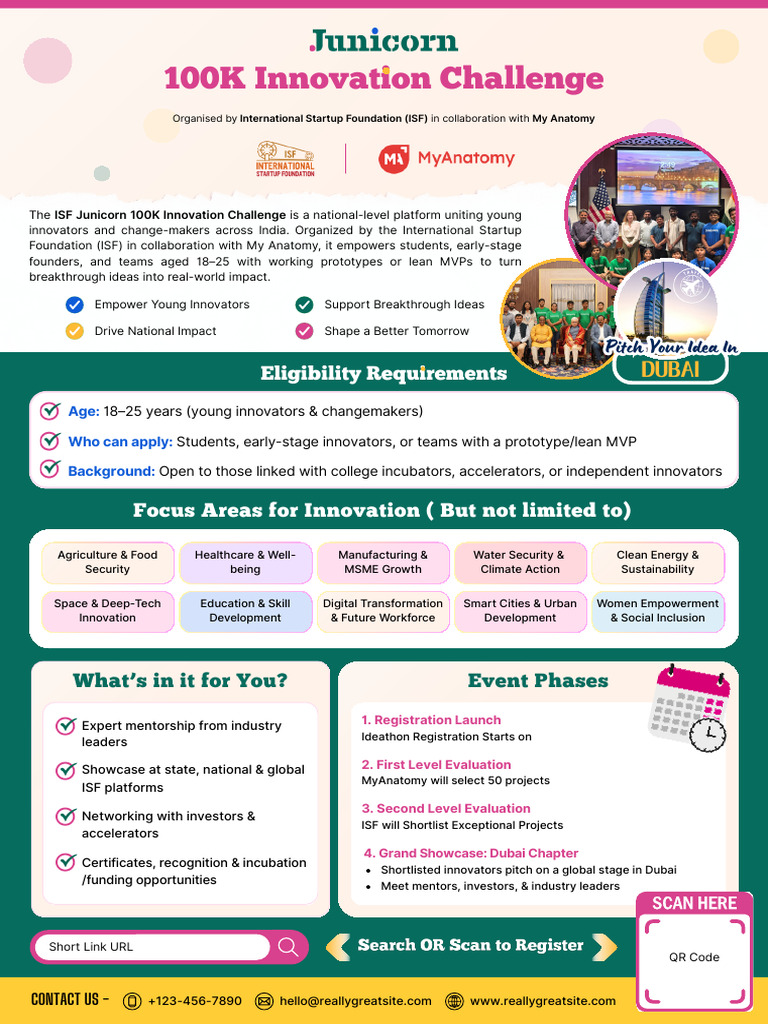 100K Innovation - Challenge - Poster | PDF | Innovation | Startup Company