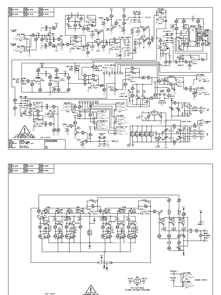 Ashdown Abm500EVO 2000 Schematic | PDF