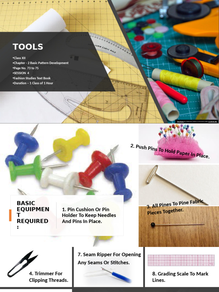 Essential Tools for Pattern Making | PDF