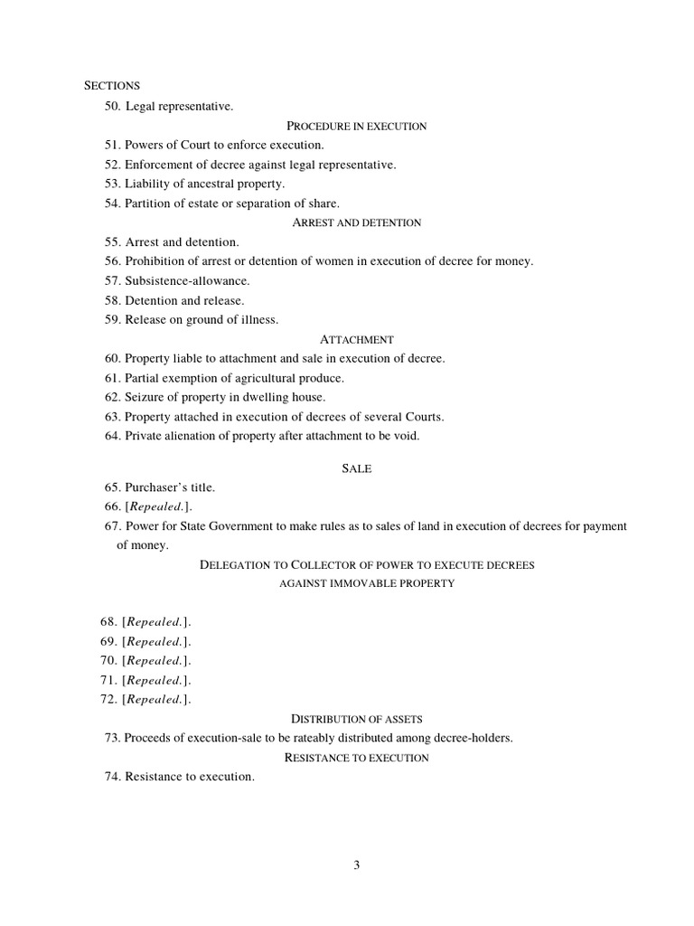 Ections: Rocedure in Execution | PDF
