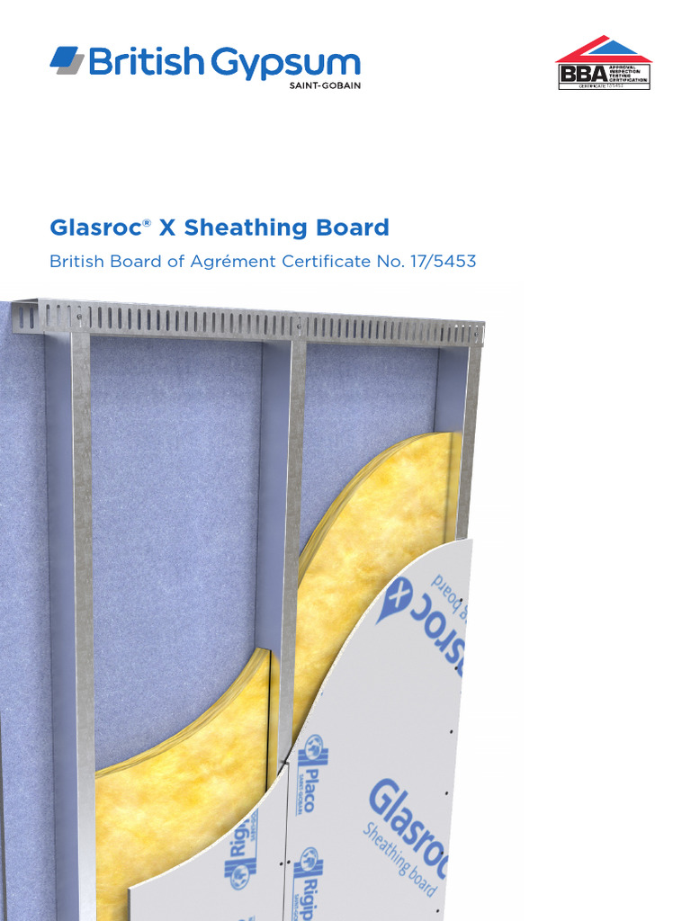 Glasroc X Sheathing Board Overview | PDF