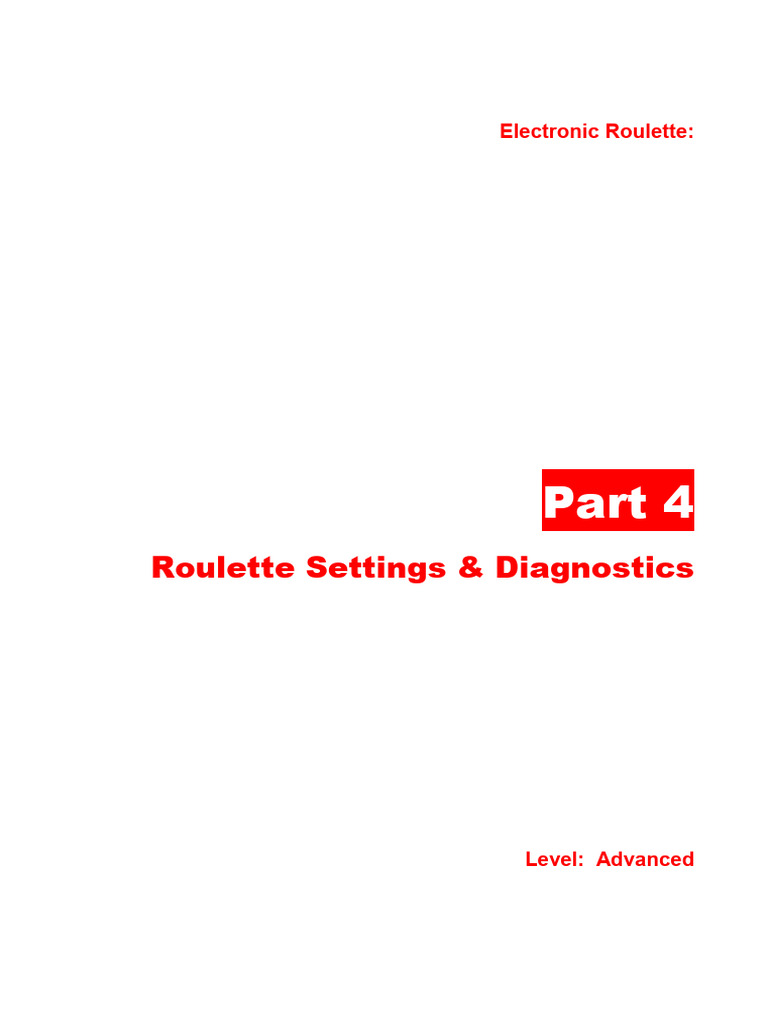 Advanced Roulette Settings Guide | PDF | Programmable Logic Controller ...