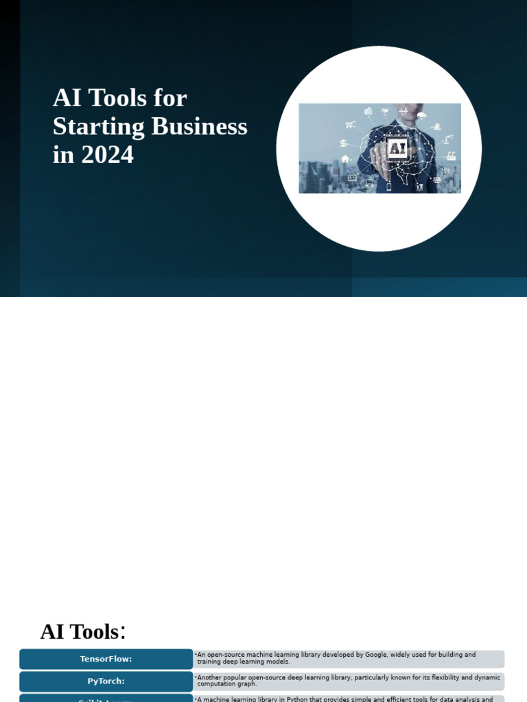 AI Tools for Starting a Business in 2024 | PDF | Machine Learning ...