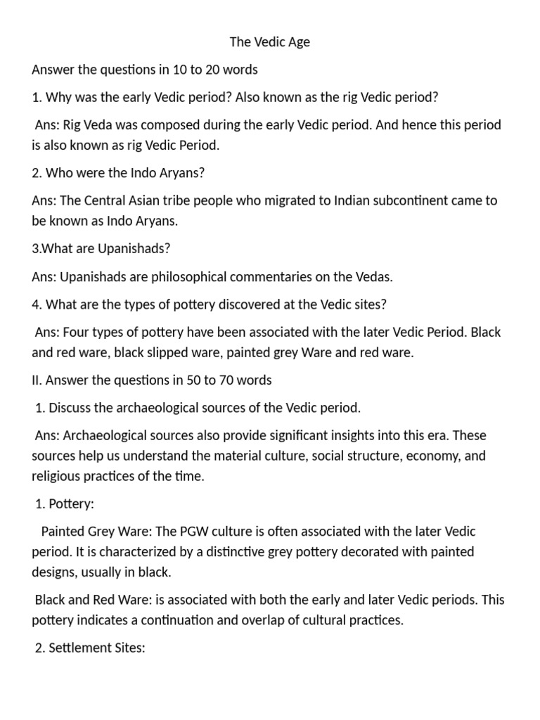 1724056487203.the Vedic Age | PDF | Vedas | Indian Religions