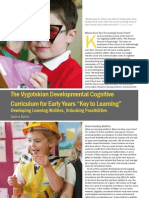 The Vygotskian Developmental Cognitive Curriculum For Early Years Key To Learning by Galina Doyla