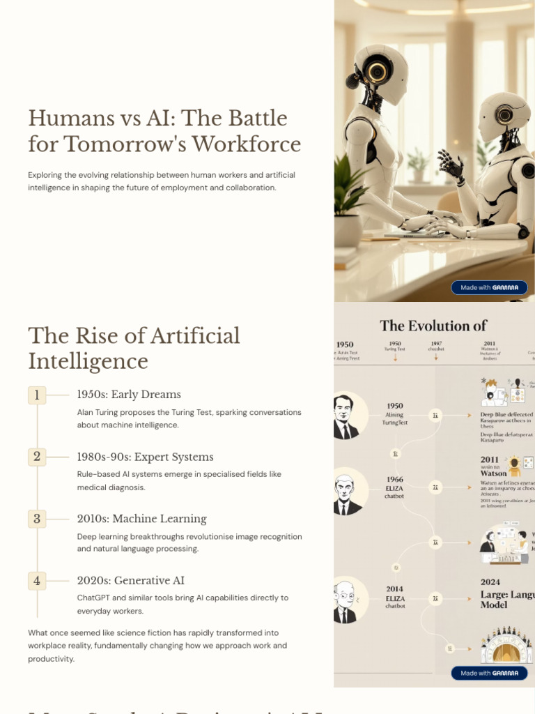 Humans Vs AI The Battle For Tomorrows Workforce | PDF | Artificial ...