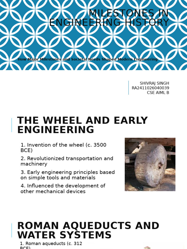 Key Milestones in Engineering History | PDF