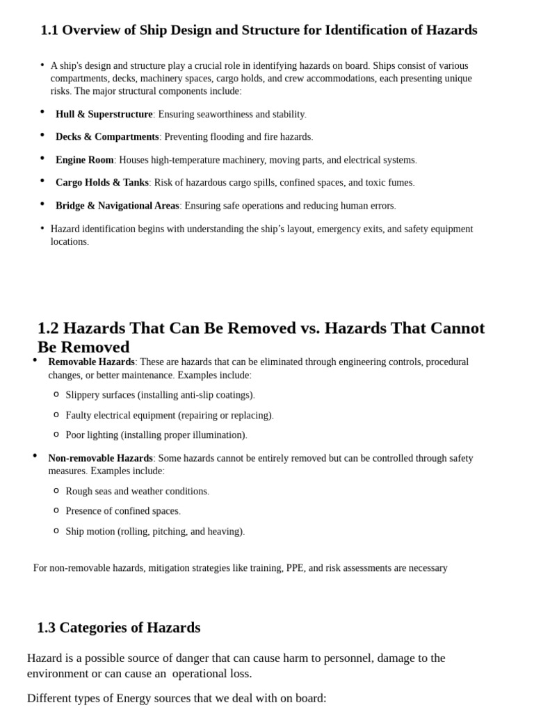 Ship Hazard Assessment Guidelines | PDF | Hazards | Risk