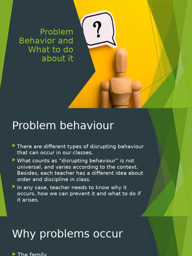 Managing Disruptive Classroom Behavior | PDF