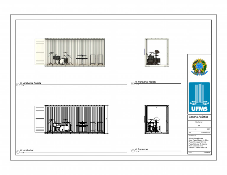 Projetos de Container: Escalas e Desenhos | PDF