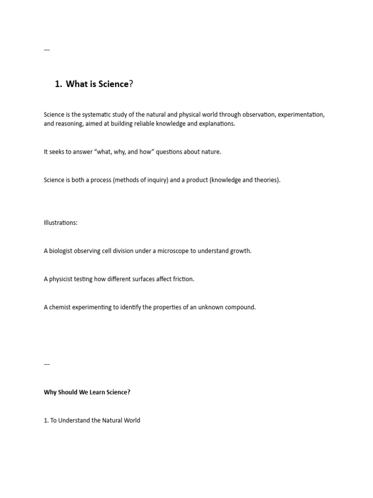 Understanding Science: Purpose and Process | PDF | Science | Physics
