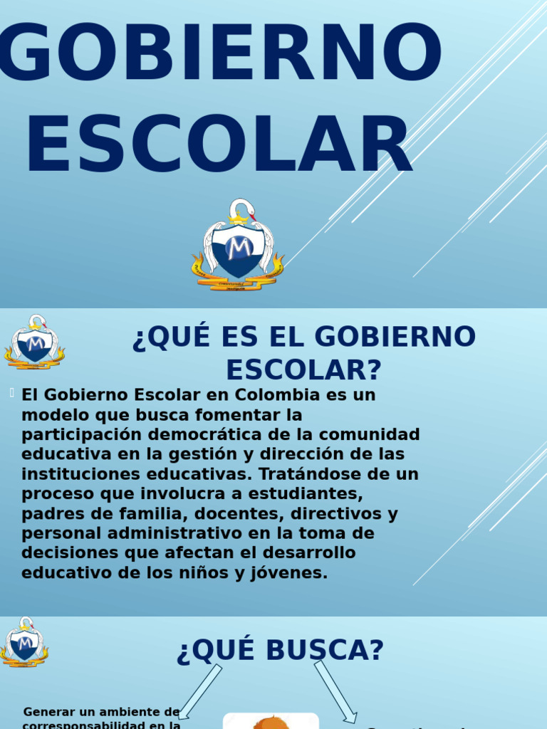 Gobierno Escolar en Colombia: Estructura y Funciones | PDF | Plan de ...
