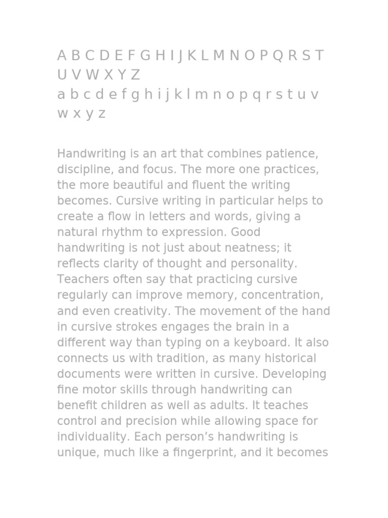 Daily Cursive Handwriting Practice Guide | PDF