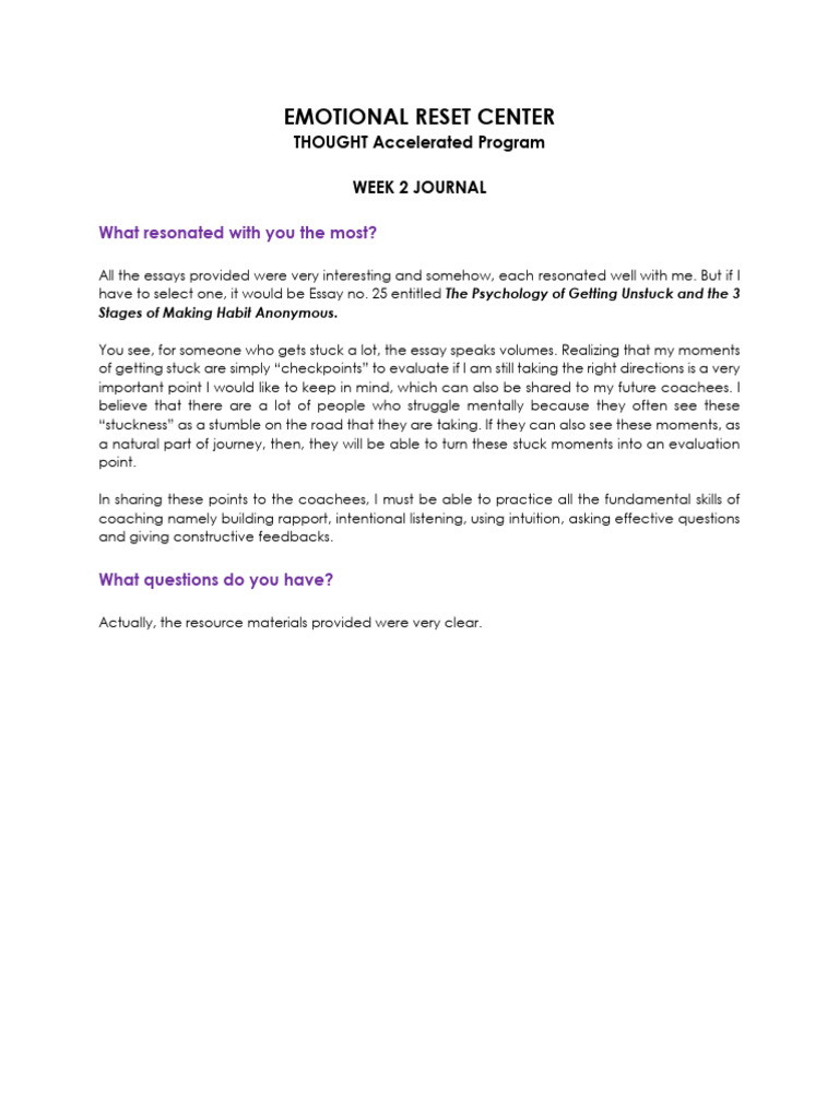 Week 2 Journal | PDF