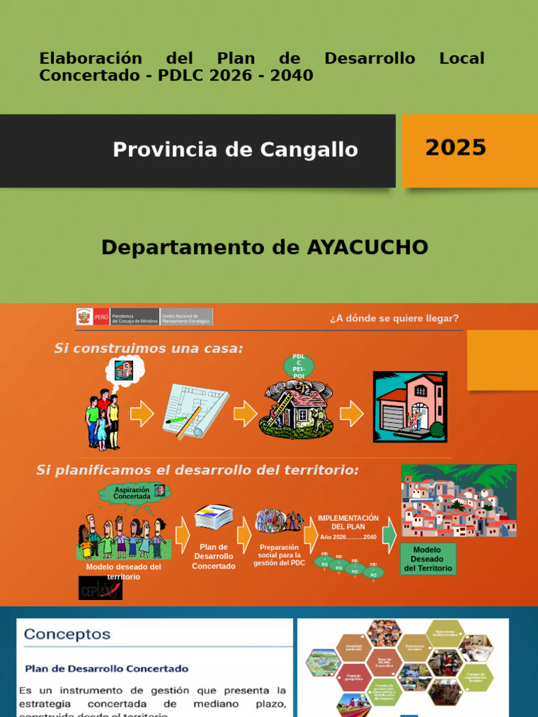 Plan de Desarrollo Local Cangallo 2026-2040 | PDF | Planificación