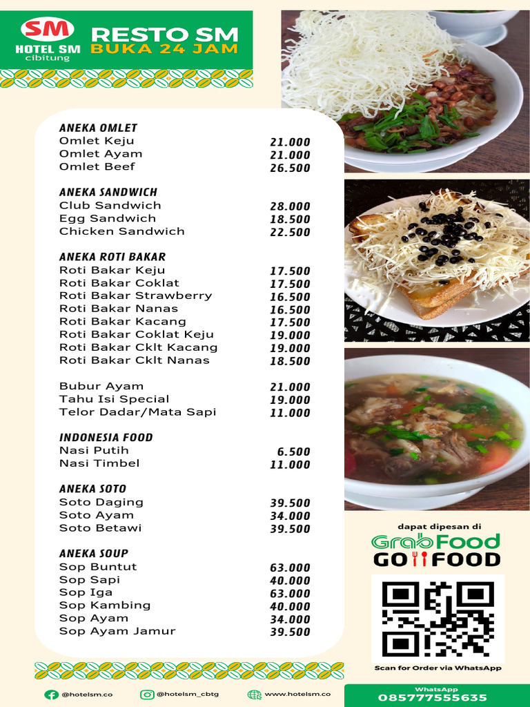 (Update) Menu Resto SM | PDF | Indonesian Cuisine | Asian Cuisine