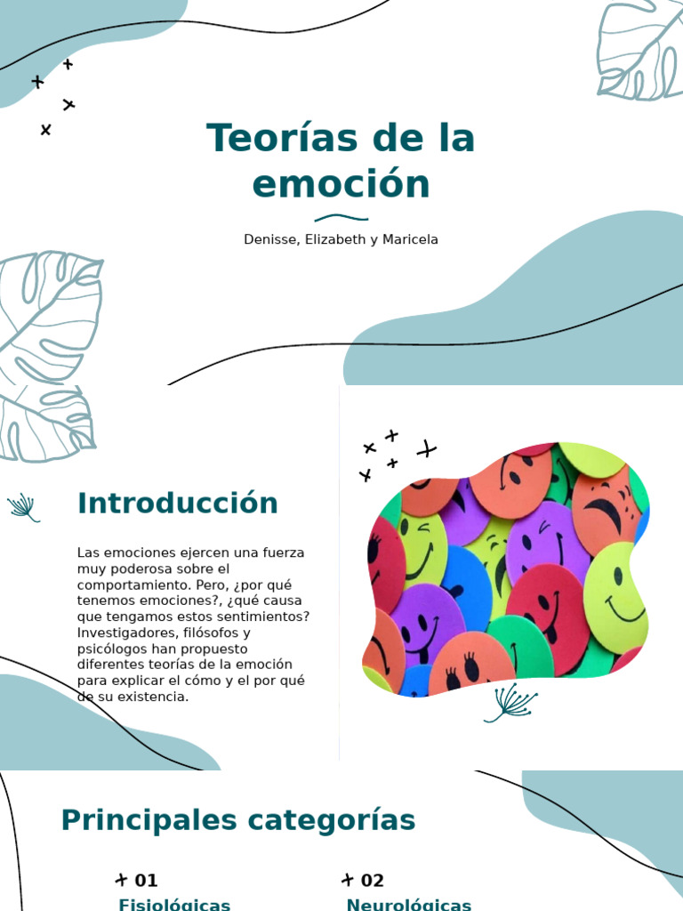 Teorías de las emociones explicadas | PDF | Las emociones | Experiencia