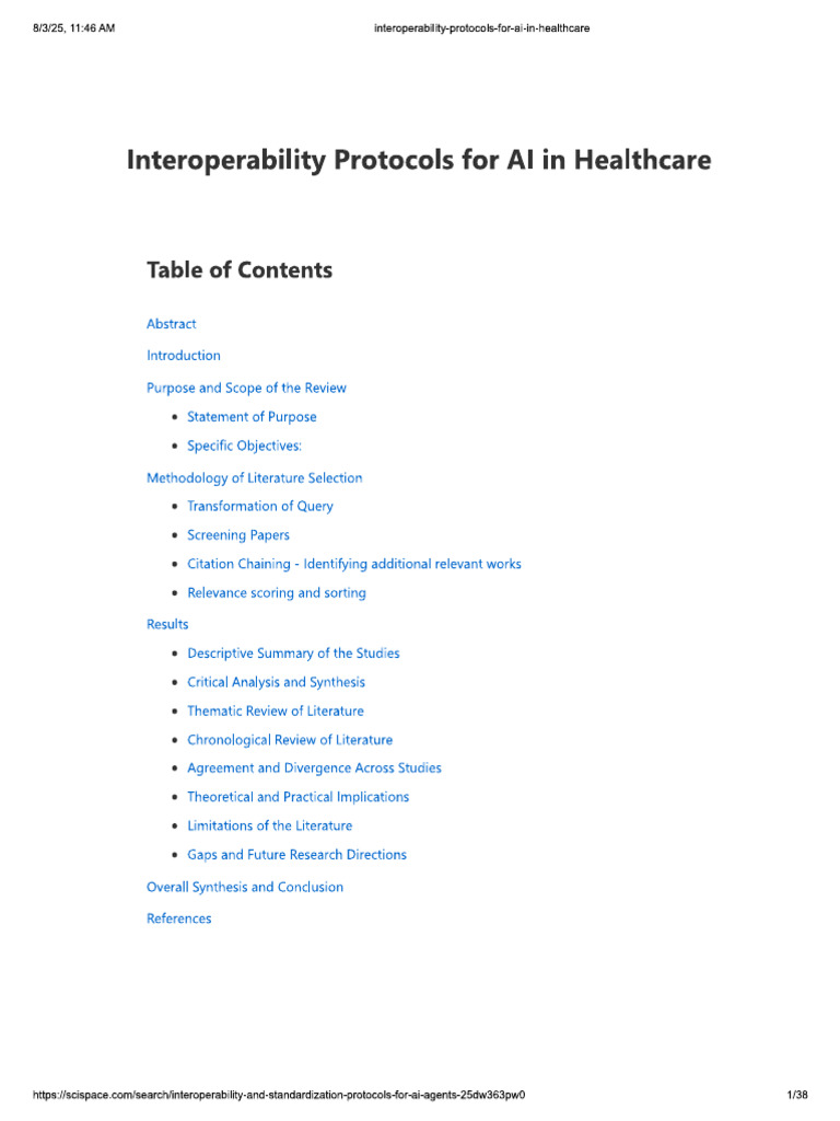 Interoperability and Standardization Protocols For AI Agents | PDF