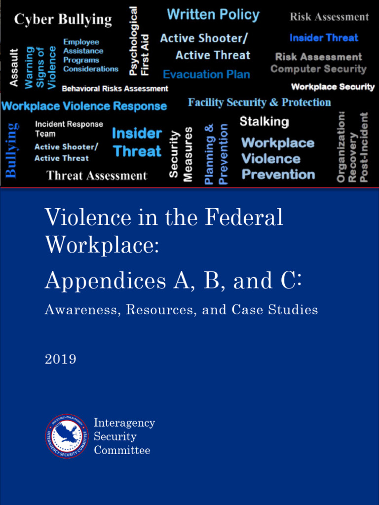 20 0210 Cisa Isd Isc Workplace Violence Appendices | PDF | Risk ...