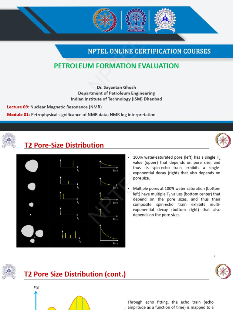 NMR and Well Log Interpretation Guide | PDF | Porosity | Nuclear ...