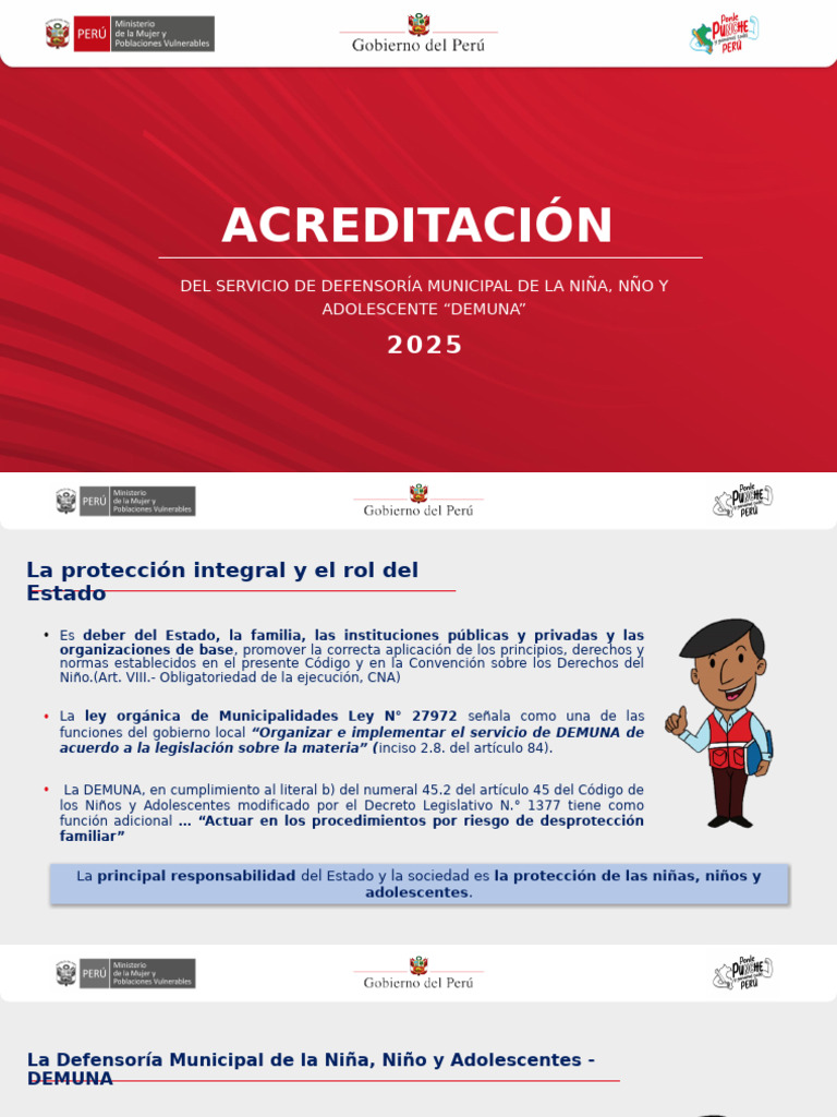 Acreditacion de DEMUNA | PDF | Gobierno local | Gobierno
