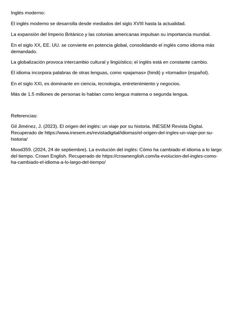 El Origen Del Inglés Moderno o Modern English - 20250815 - 061239 ...
