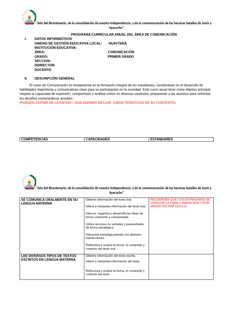 Programa Anual de Comunicación 2023 | PDF | Evaluación | Comunicación