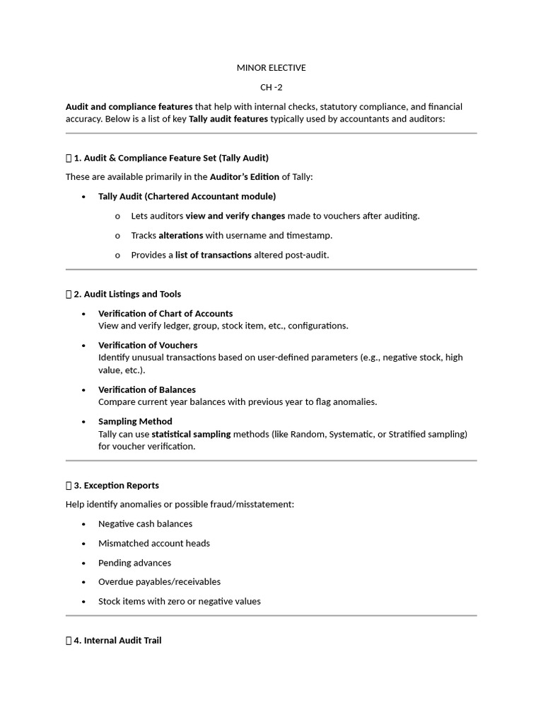 Tally Prime: Audit and Compliance Features | PDF | Debits And Credits ...