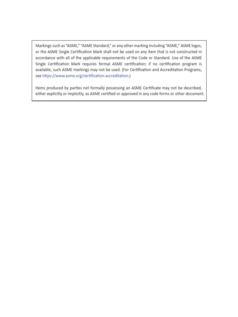 ASME Marking Usage Guidelines | PDF