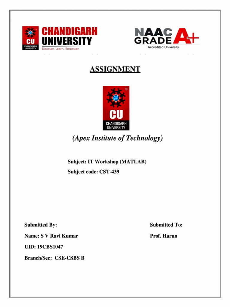 19CBS1047 - S V Ravi Kumar | PDF | Computer Programming
