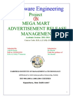 Software Engineering: Mega Mart Advertisement Release Management