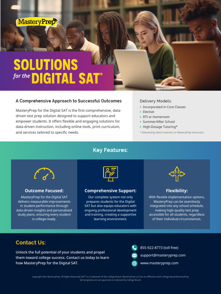 MasteryPrep Solutions for Digital SAT | PDF | Educational Technology | Sat