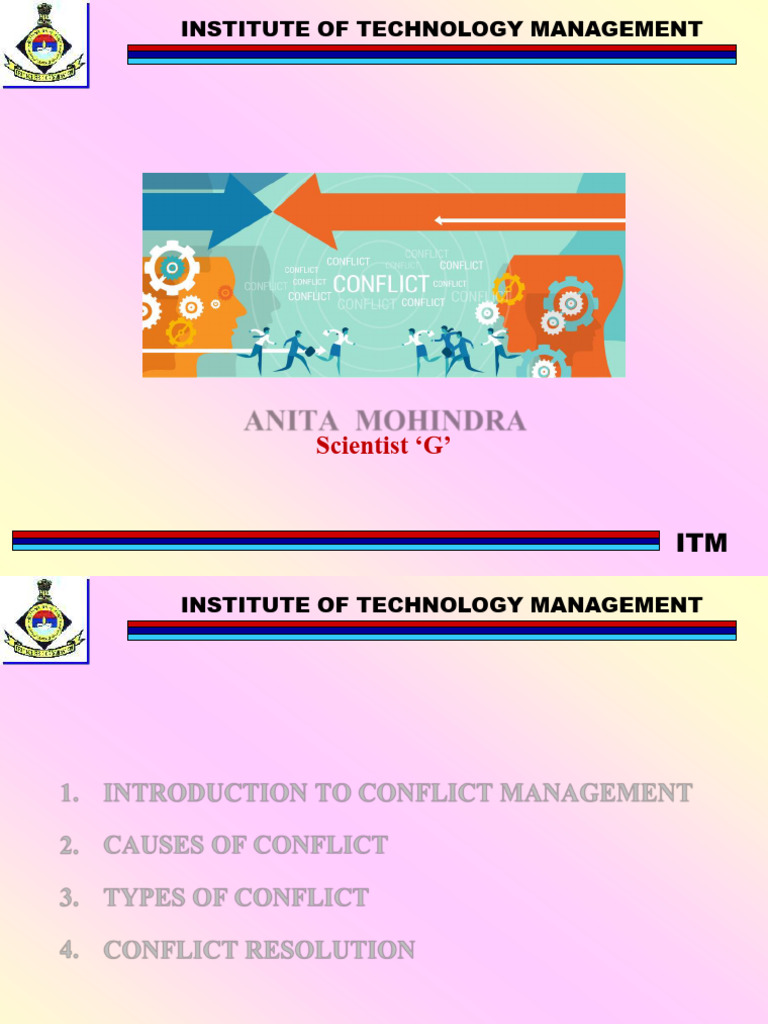 Conflict Management Overview and Strategies | PDF | Conflict Resolution ...