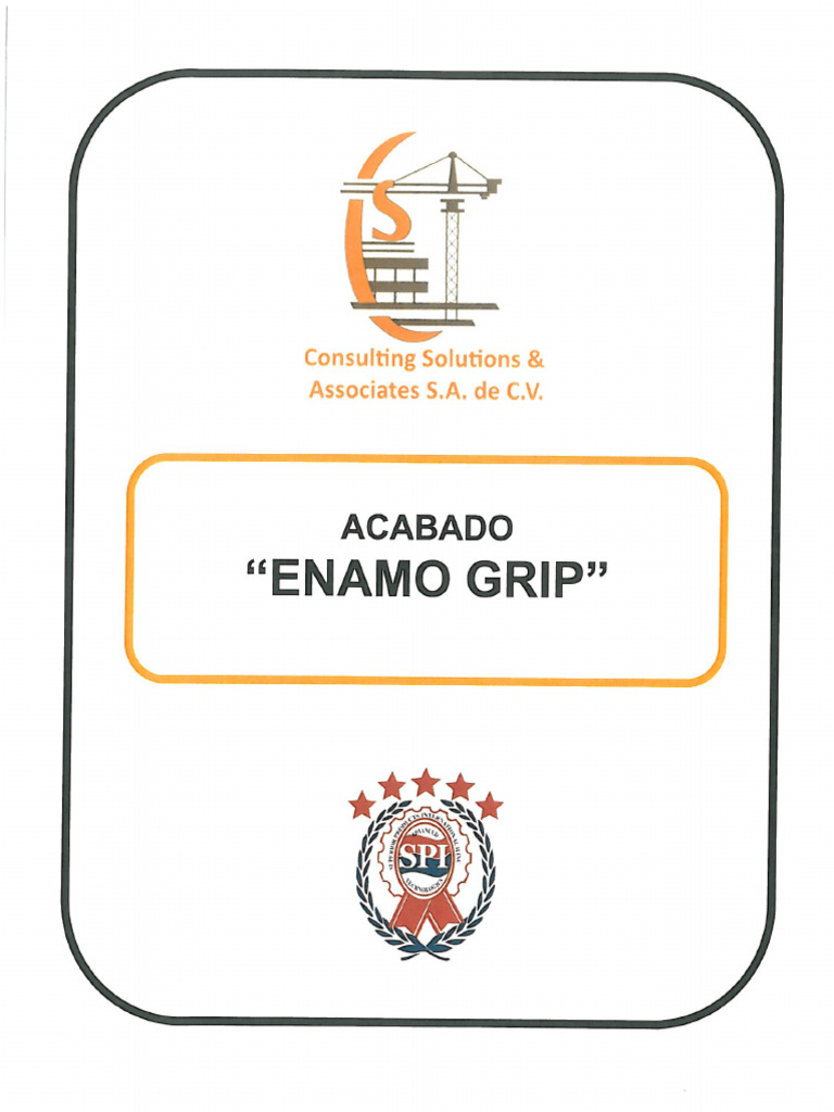 Ficha Técnica de Enamo Grip® | PDF | Agua | Materiales