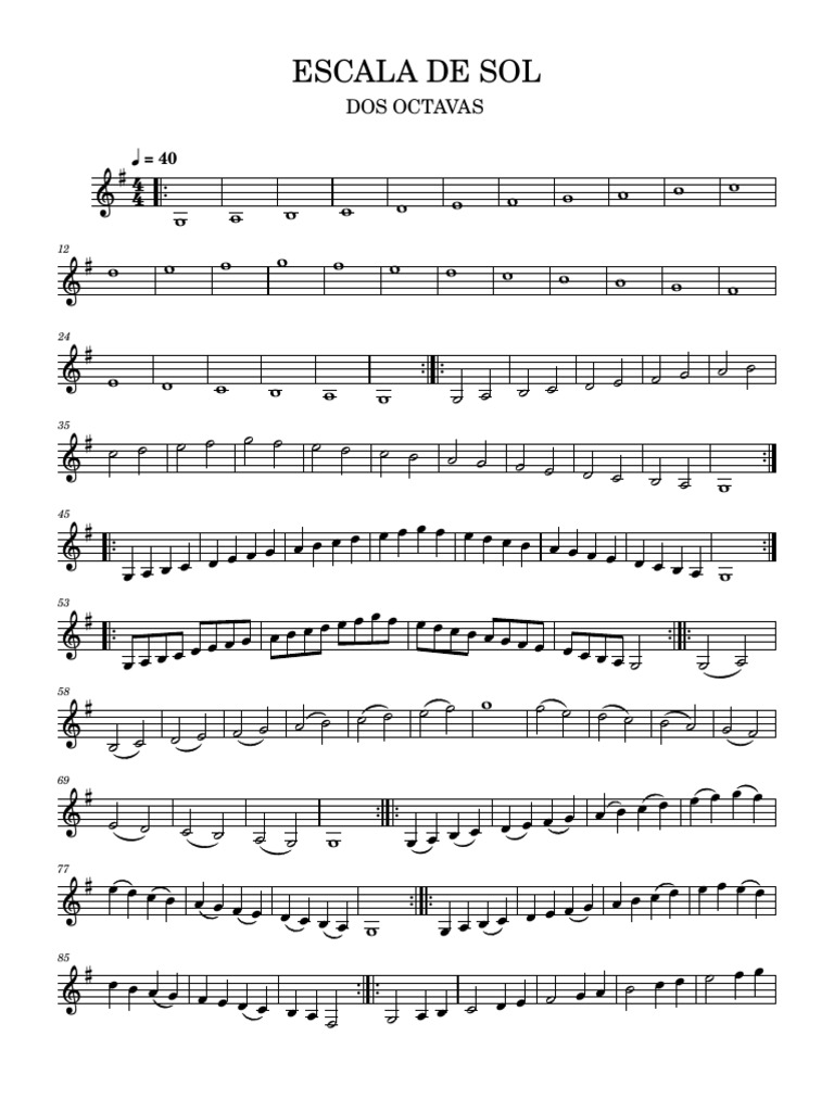 Escala de Sol | PDF