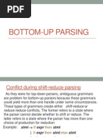 Bottom Up Parse