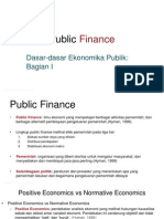 Public Finance - Pertemuan 1
