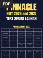 Pinnacle NEET Test Series 2026-2027 | PDF | Chemistry | Chemical Reactions