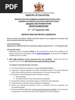 CSEC January 2026 Registration Guide | PDF | Identity Document