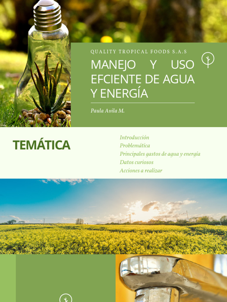 Uso Eficiente de Agua y Energía | PDF | Agua | Dióxido de carbono