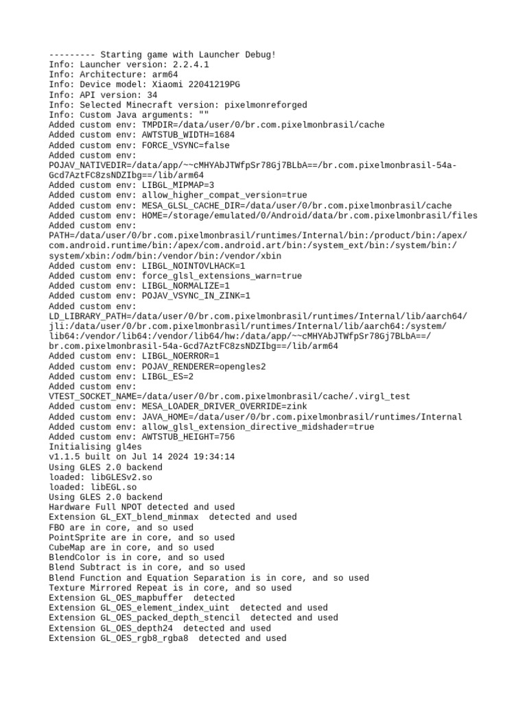 Minecraft Pixelmon Launcher Debug Log | PDF | Computing | Computer ...