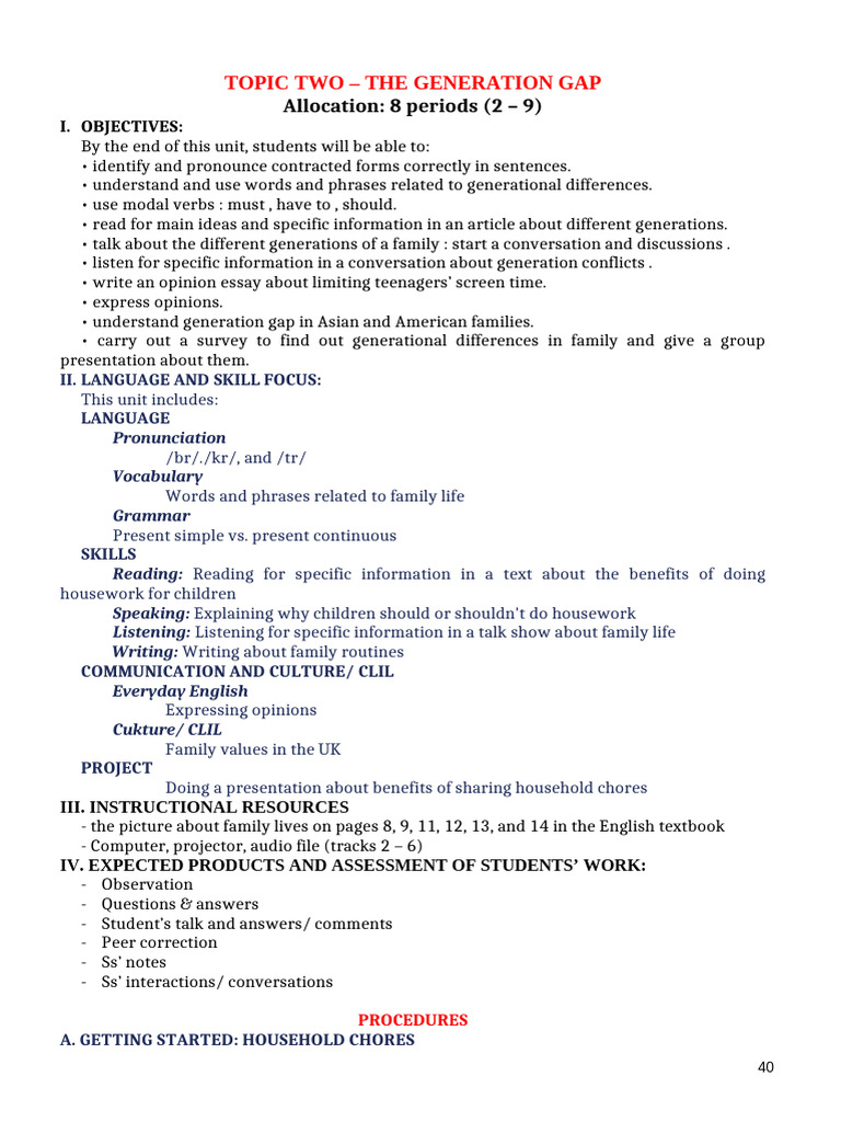 Understanding the Generation Gap in Families | PDF | Adjective ...