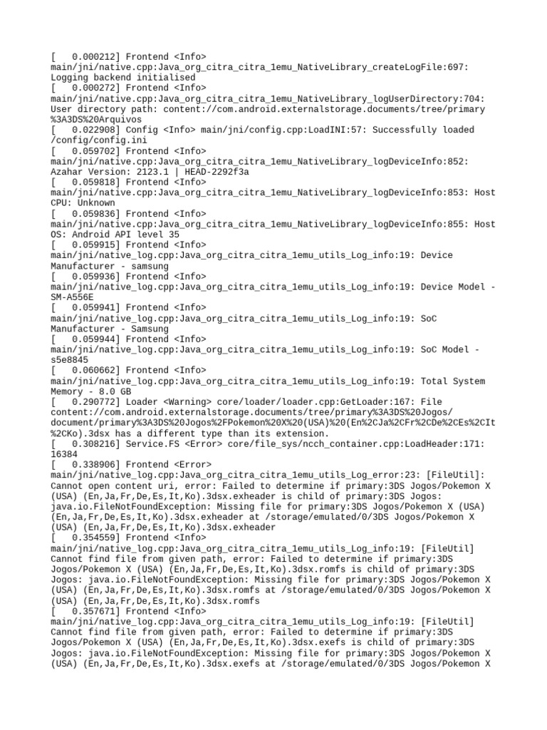 Citra Emulator Log Analysis on Android | PDF | Computer Science ...