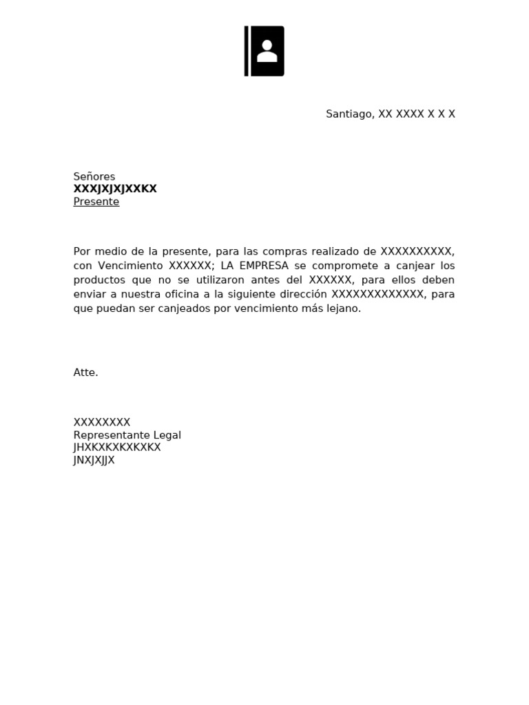 Carta Canje TIPO | PDF