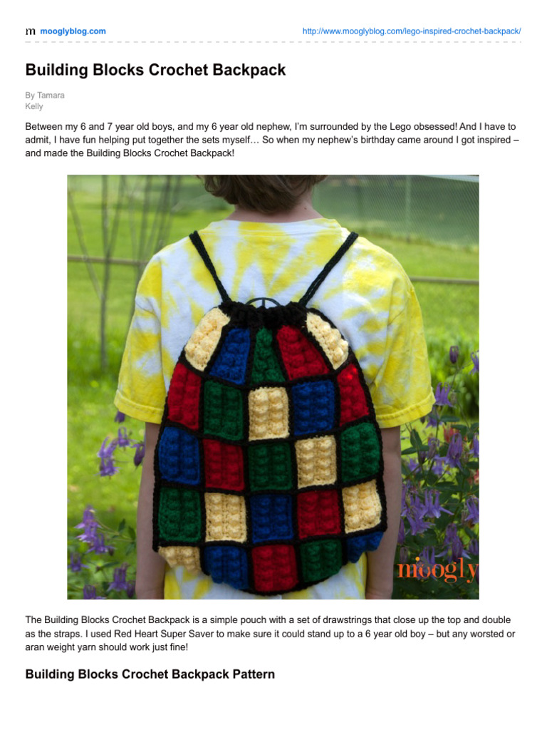Building Blocks Crochet Backpack | PDF | Crochet | Crafts