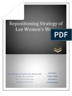 Repositioning Strategy of Lee Women's Wear: Submitted By: Taufique Ahmad MFM 2010-12 NIFT-Hyderabad